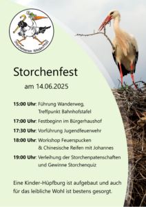 Mehr über den Artikel erfahren Storchenfest 2025