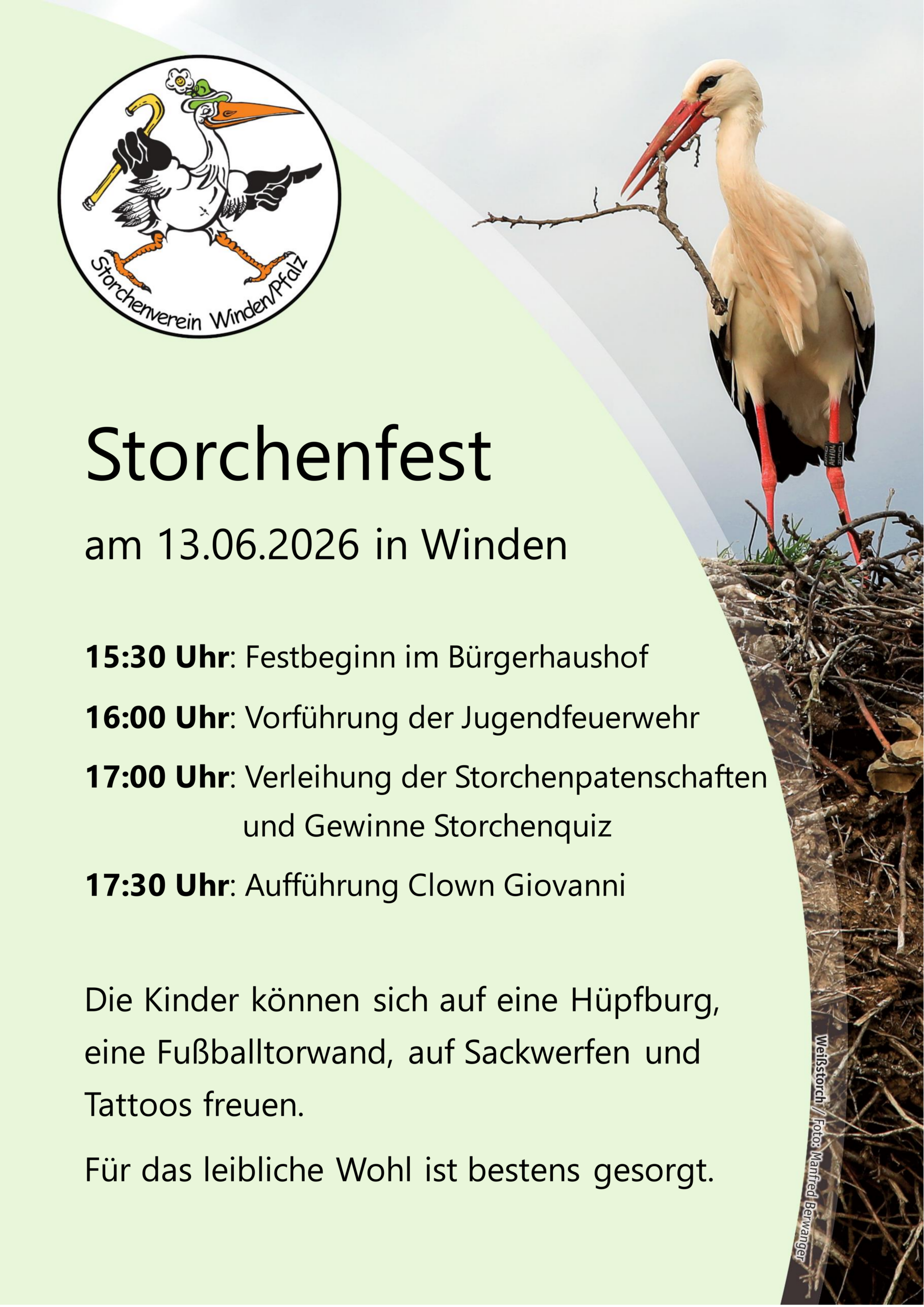 Du betrachtest gerade Storchenfest 2026 Einladung